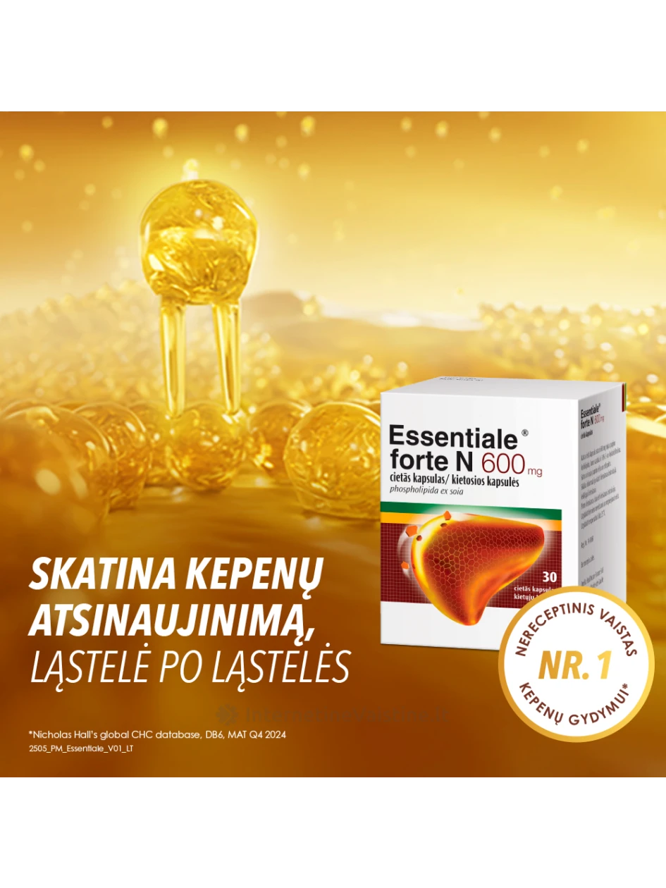 ESSENTIALE FORTE N 600MG KAPS. N30 | internetinevaistine.lt
