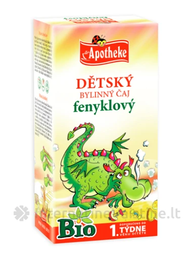 APOTHEKE BIO Pankolių arbata vaikams nuo 1 sav. 1, 5g N20 | internetinevaistine.lt