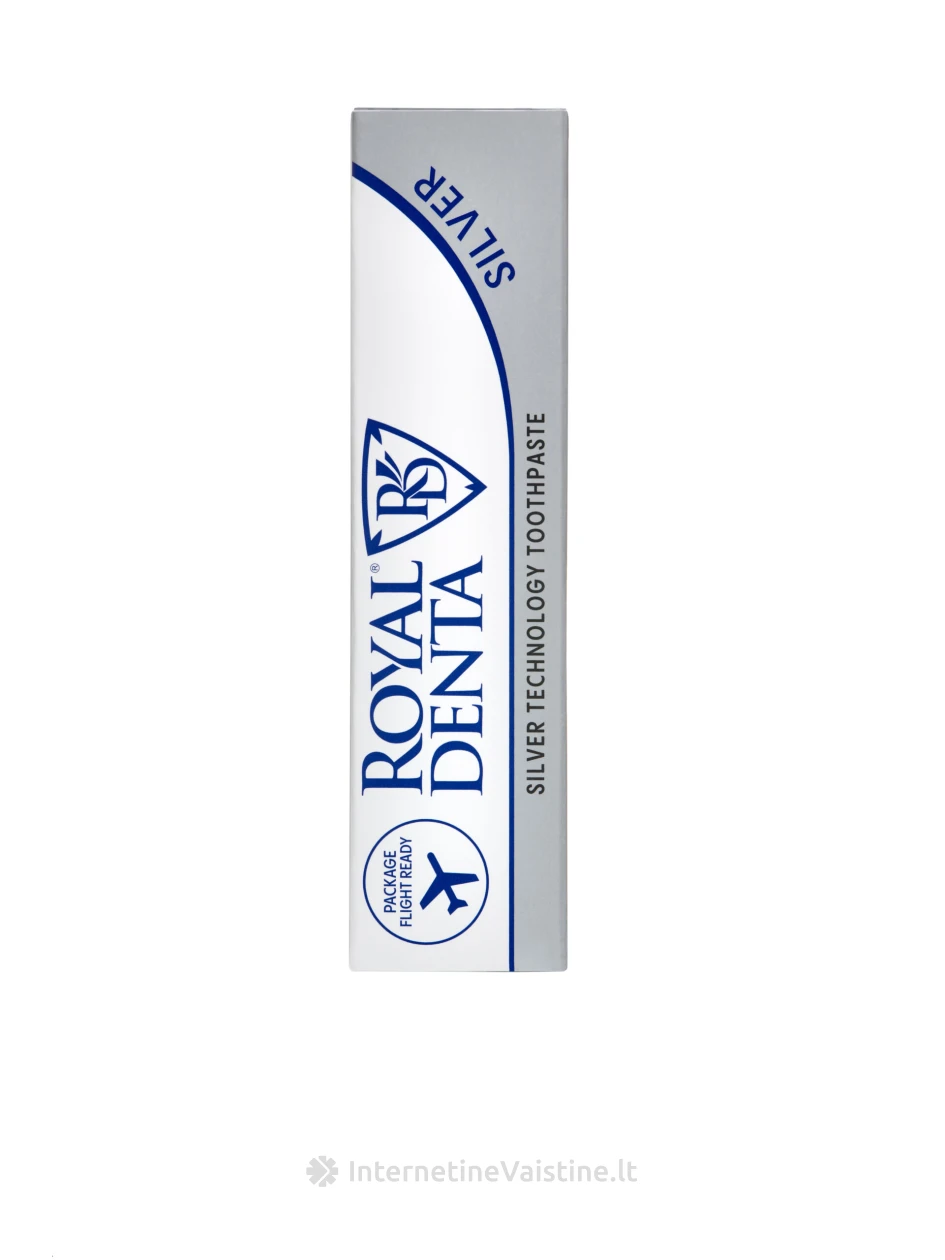 ROYAL DENTA dantų pasta su sidabru SILVER, 30 g (MINI) | internetinevaistine.lt
