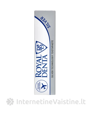 ROYAL DENTA dantų pasta su sidabru SILVER, 30 g (MINI) | internetinevaistine.lt