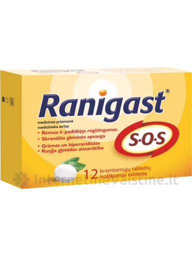 RANIGAST S-O-S kramt. tab. N12 | internetinevaistine.lt