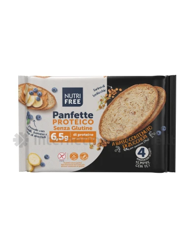 NUTRIFREE PANFETTE PROTEICO - duona su didesniu baltymų kiekiu be glitimo, 300g | internetinevaistine.lt