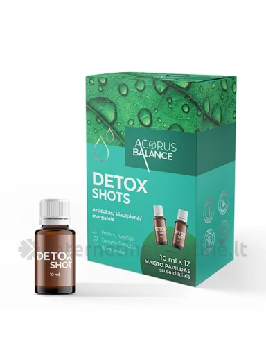 Acorus Balance DETOX shots 10ml N12, 12 vnt. | internetinevaistine.lt