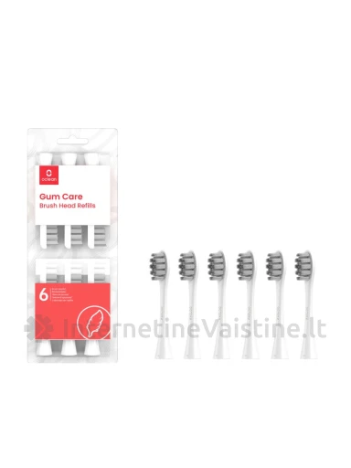 OCLEAN Gum Care W06 White elektrinio šepetėlio galvutės, N6 | internetinevaistine.lt
