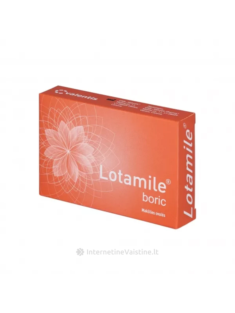 LOTAMILE Boric, 5 makšties ovulės | internetinevaistine.lt