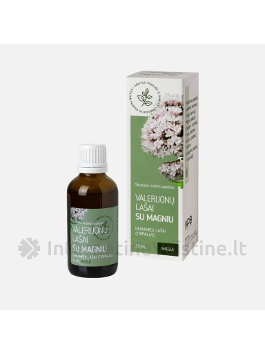 Valerijonų lašai su magniu, 50 ml | internetinevaistine.lt