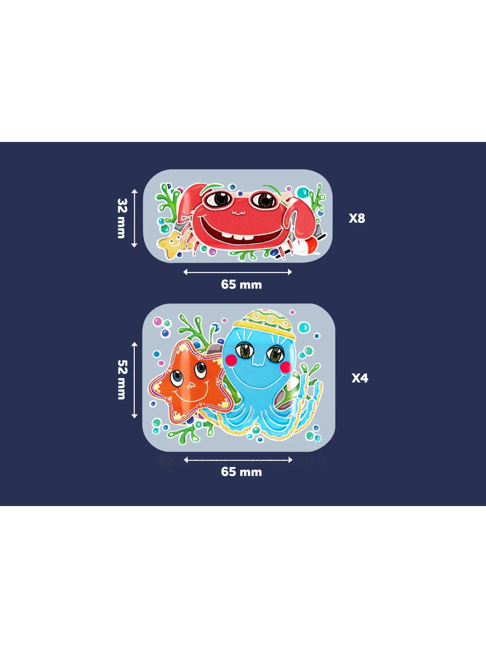 SALVEQUICK Aqua Block Kids pleistrų rinkinys vaikams, N12 | internetinevaistine.lt