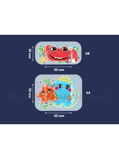 SALVEQUICK Aqua Block Kids pleistrų rinkinys vaikams, N12 | internetinevaistine.lt