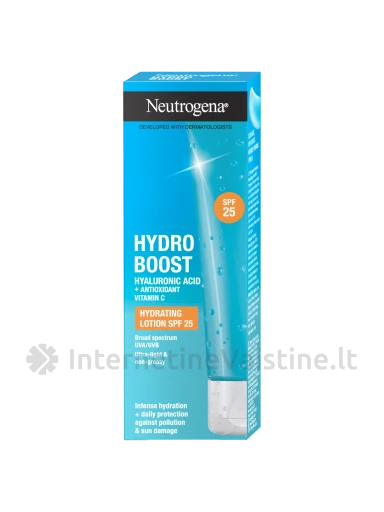NEUTROGENA Hydro Boost apsauginis drėkinamasis losjonas SPF 25, 50ml, Vnt | internetinevaistine.lt
