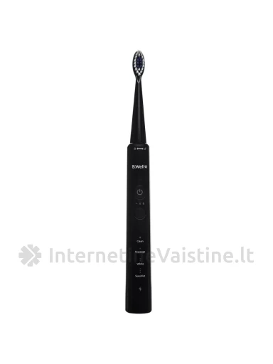 B. WELL elektrinis dantų šepetėlis MED-870, juodas, N1, Vnt | internetinevaistine.lt