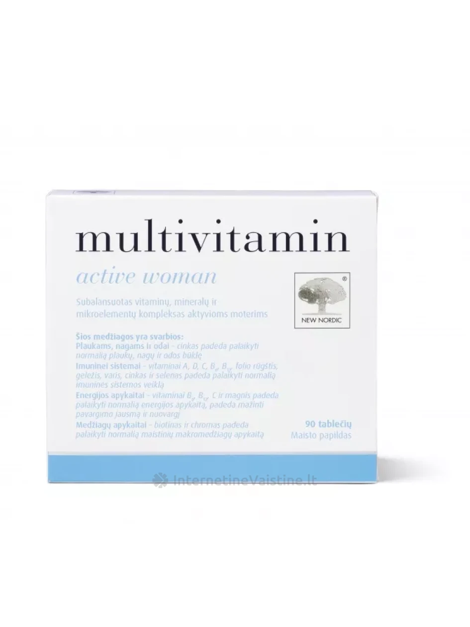 NEW NORDIC MULTIVITAMINAI MOTERIMS TAB. N90 | internetinevaistine.lt