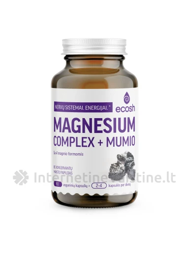 ECOSH Magnesium complex + Mumio kaps. N90 | internetinevaistine.lt
