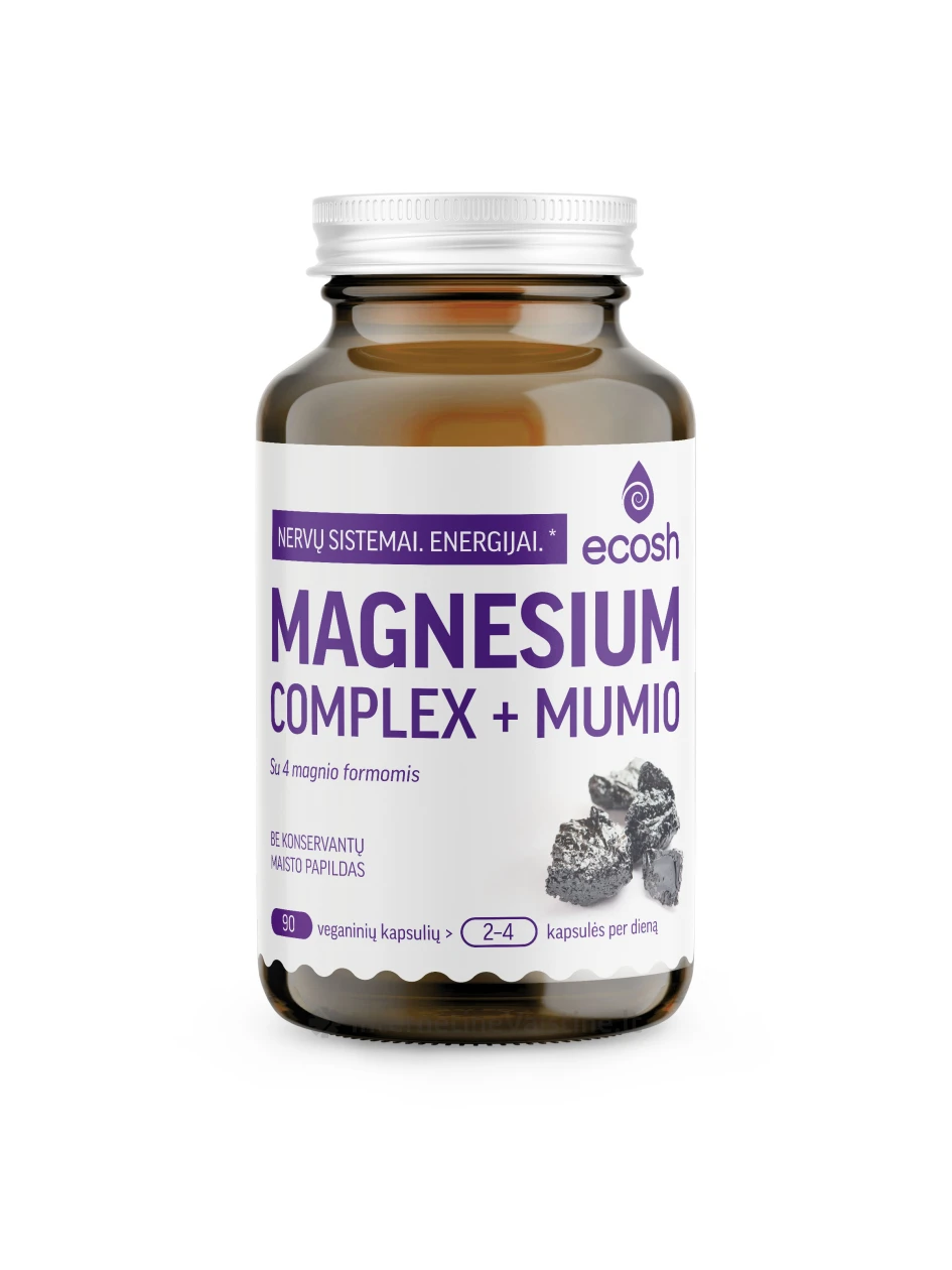 ECOSH Magnesium complex + Mumio kaps. N90 | internetinevaistine.lt
