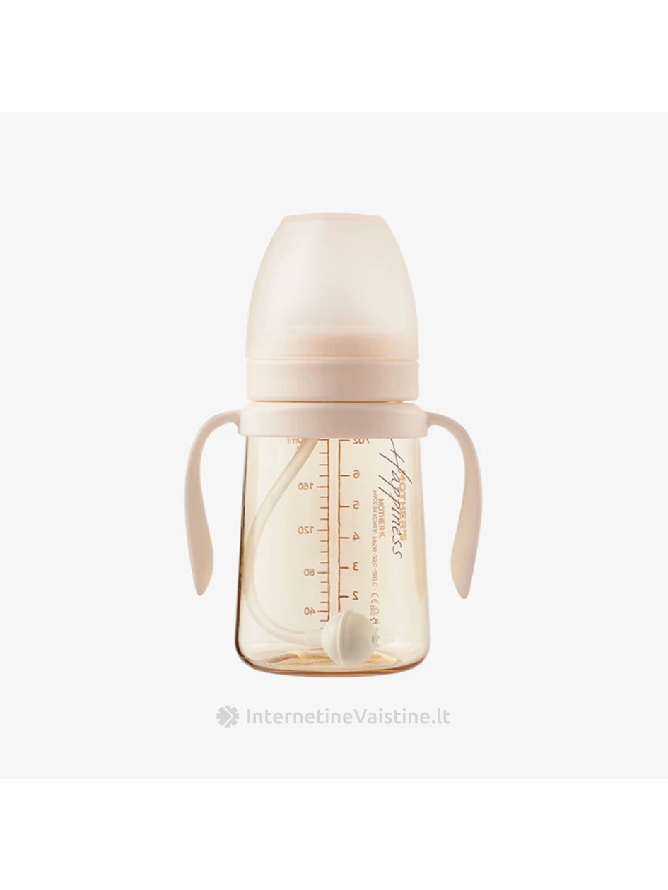 MOTHER-K gertuvė PPSU Basic 200ml (kreminis), Vnt | internetinevaistine.lt