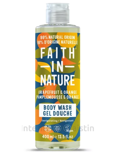 FAITH IN NATURE Grapefruit & Orange dušo gelis, 400 ml ml, Vnt | internetinevaistine.lt