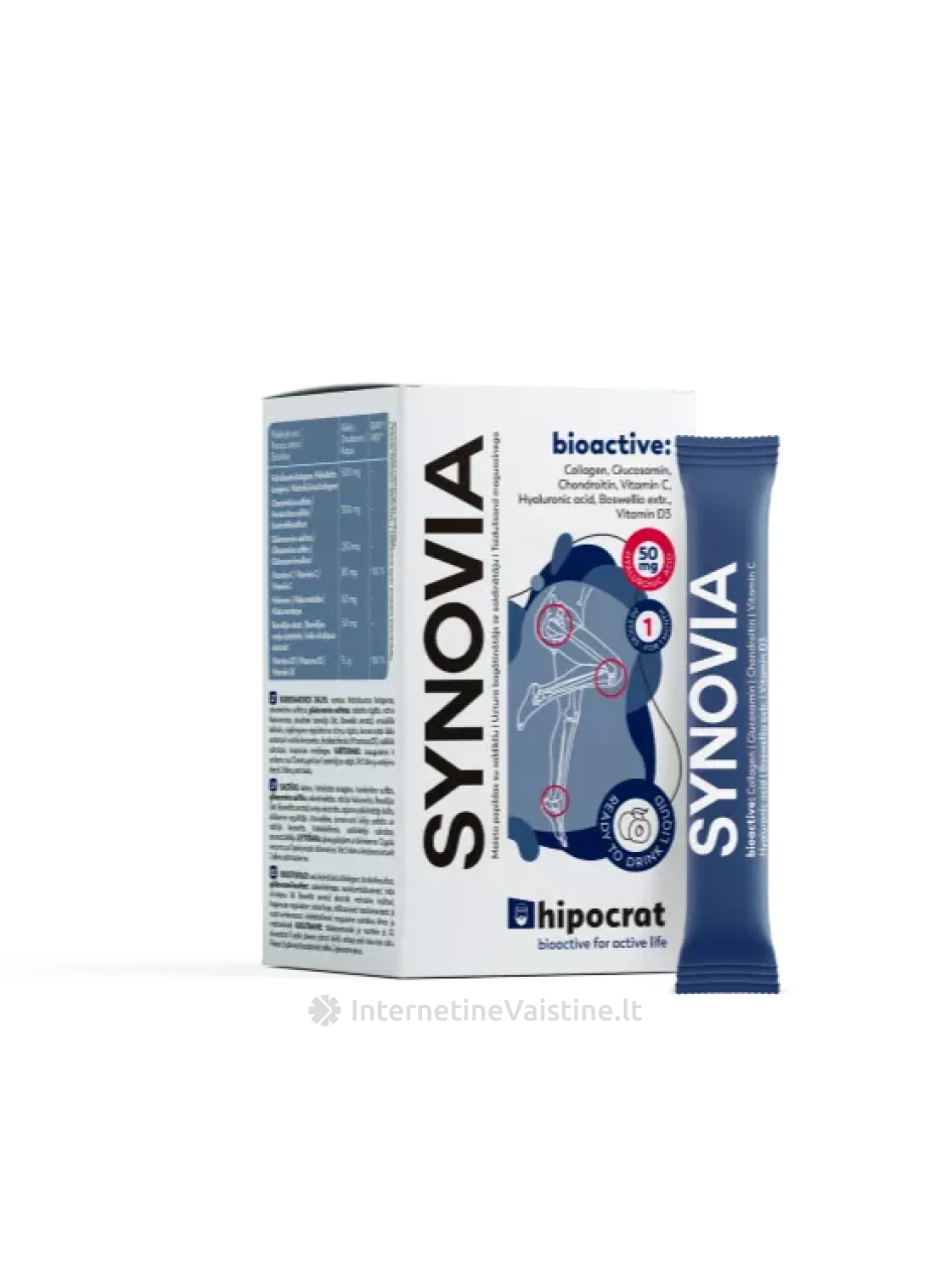 HIPOCRAT Synovia gelis 15 ml N20 | internetinevaistine.lt