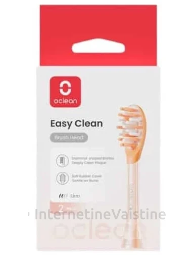 OCLEAN Brush Head 2 pcs P1K2 Orange elektriniui dantų šep. galvutės N2 | internetinevaistine.lt