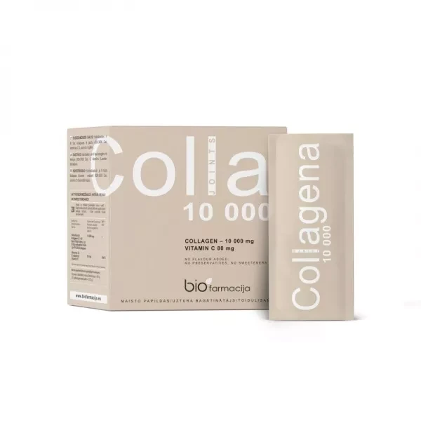BIOFARMACIJA maisto papildas COLLAGENA JOINTS 10000 mg, 20 miltelių