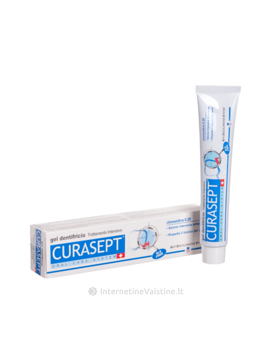 CURASEPT dantų pasta su 0,20% chlorheksidino ADS 720, 75 ml, Vnt | internetinevaistine.lt