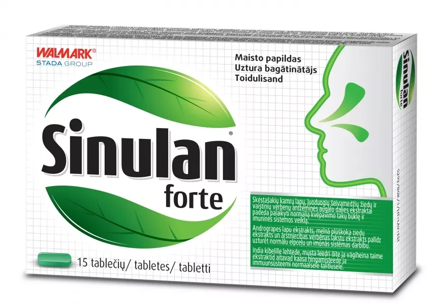 SINULAN Forte tab. N15, 15 vnt.
