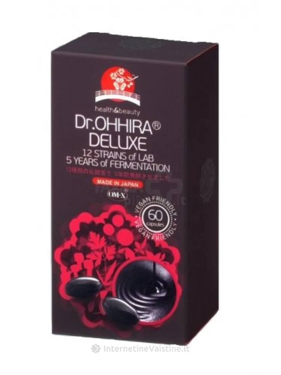 DR.OHHIRA DELUXE 600mg kaps. N60 (12 rūšių gyvyb. bakt.), 60 vnt. | internetinevaistine.lt