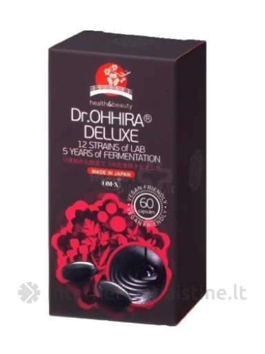 DR.OHHIRA DELUXE 600mg kaps. N60 (12 rūšių gyvyb. bakt.), 60 vnt. | internetinevaistine.lt