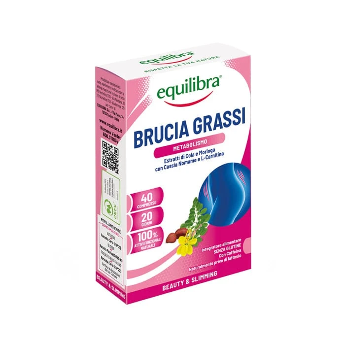 EQUILIBRA maisto papildas svorio kontrolei BRUCIA GRASSI N40