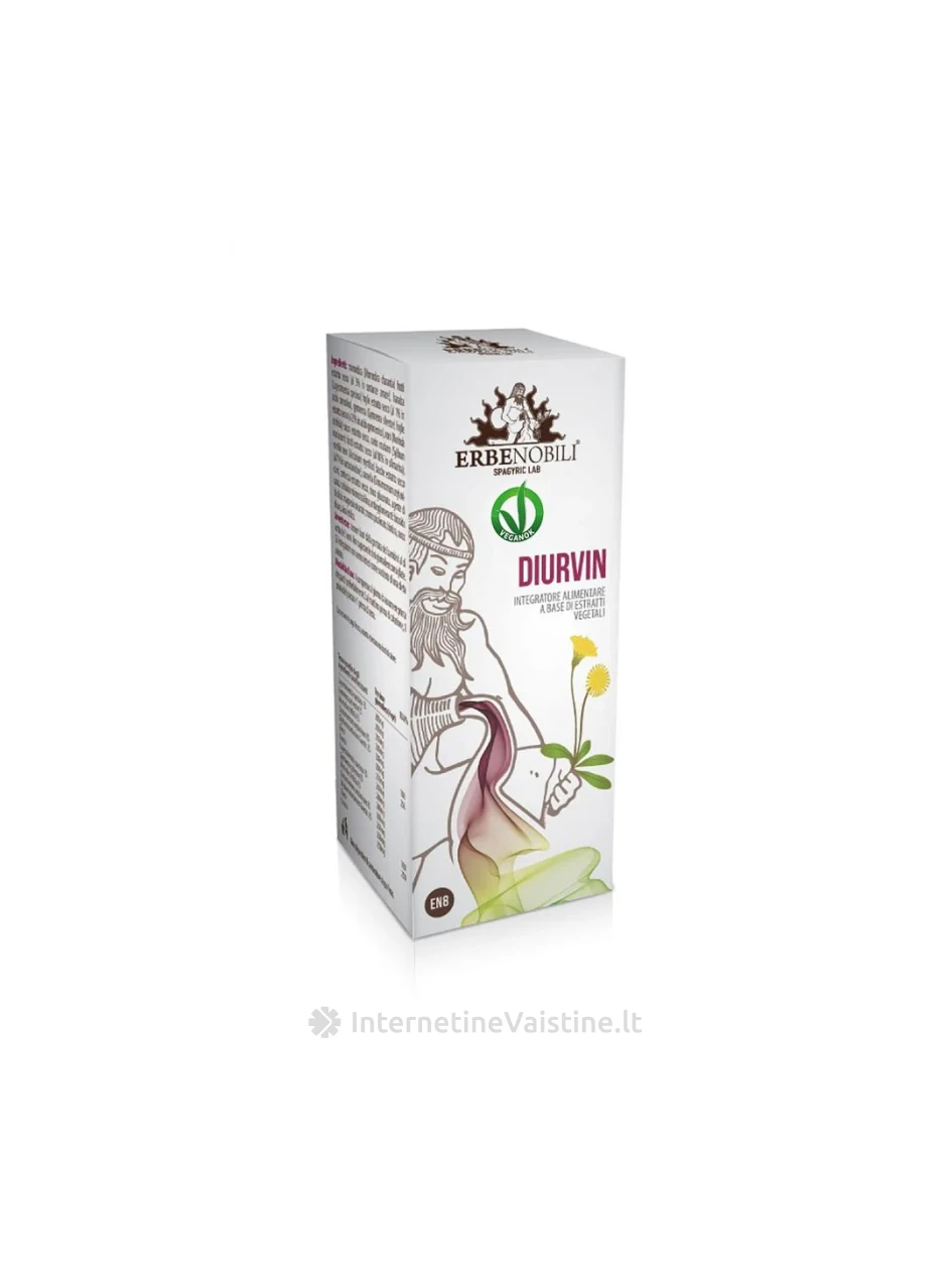 ERBENOBILI DIURVIN – natūralus detoksas ir inkstų veiklos palaikymas, 50 ml lašai | internetinevaistine.lt