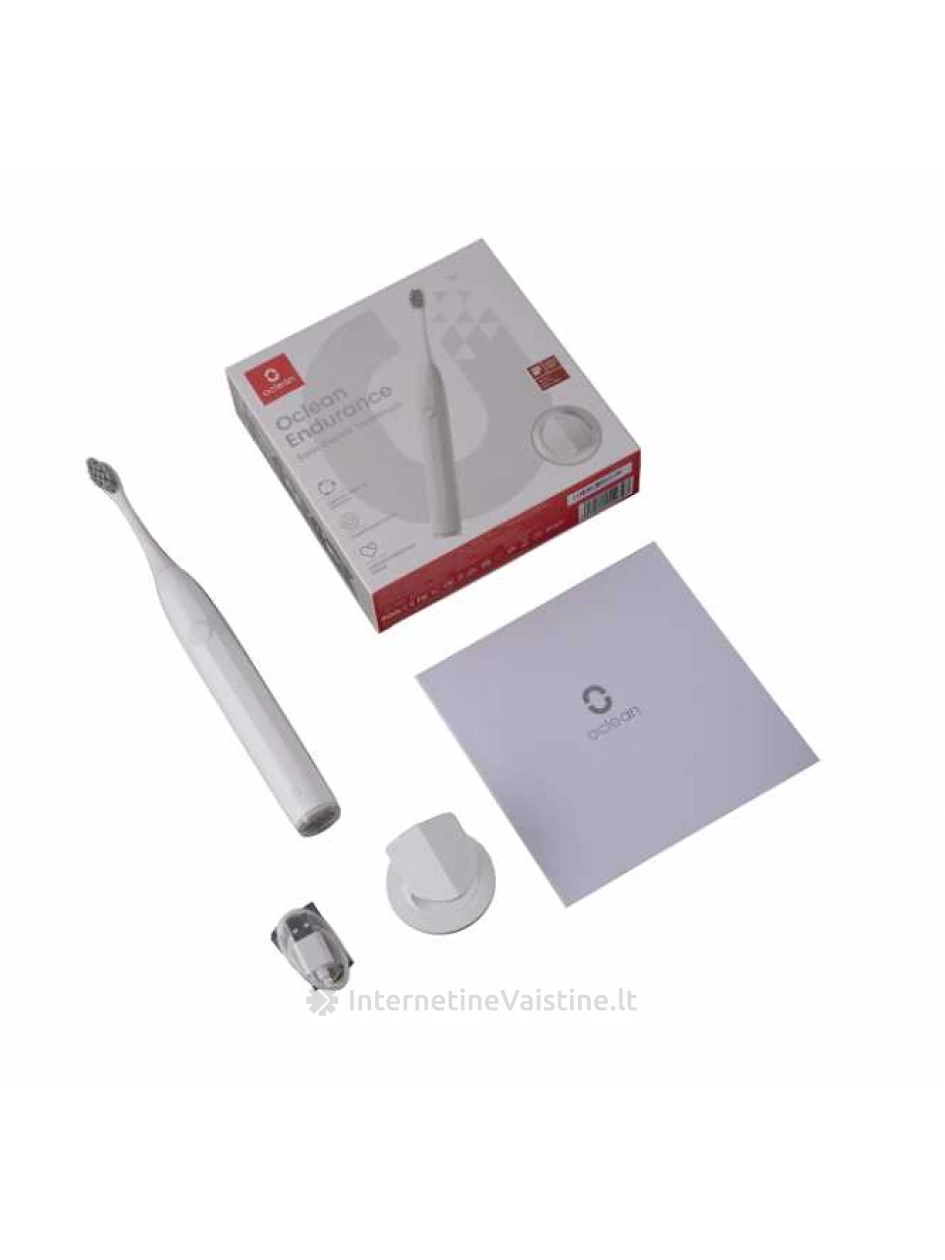 OCLEAN Endurance White elektrinis dantų šepetėlis N1, Vnt | internetinevaistine.lt