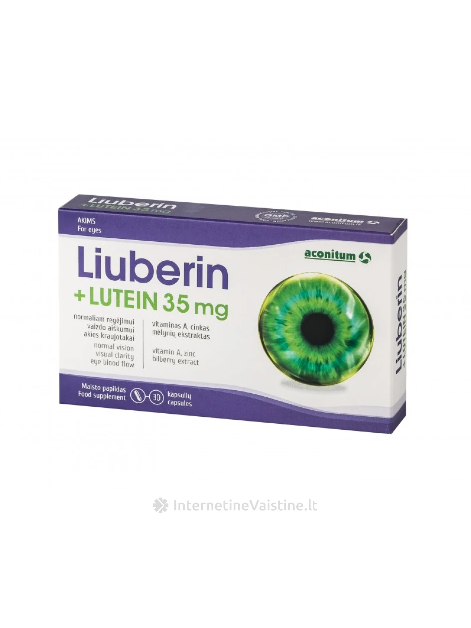 LIUBERIN+LUTEIN 35mg kaps. N30 | internetinevaistine.lt