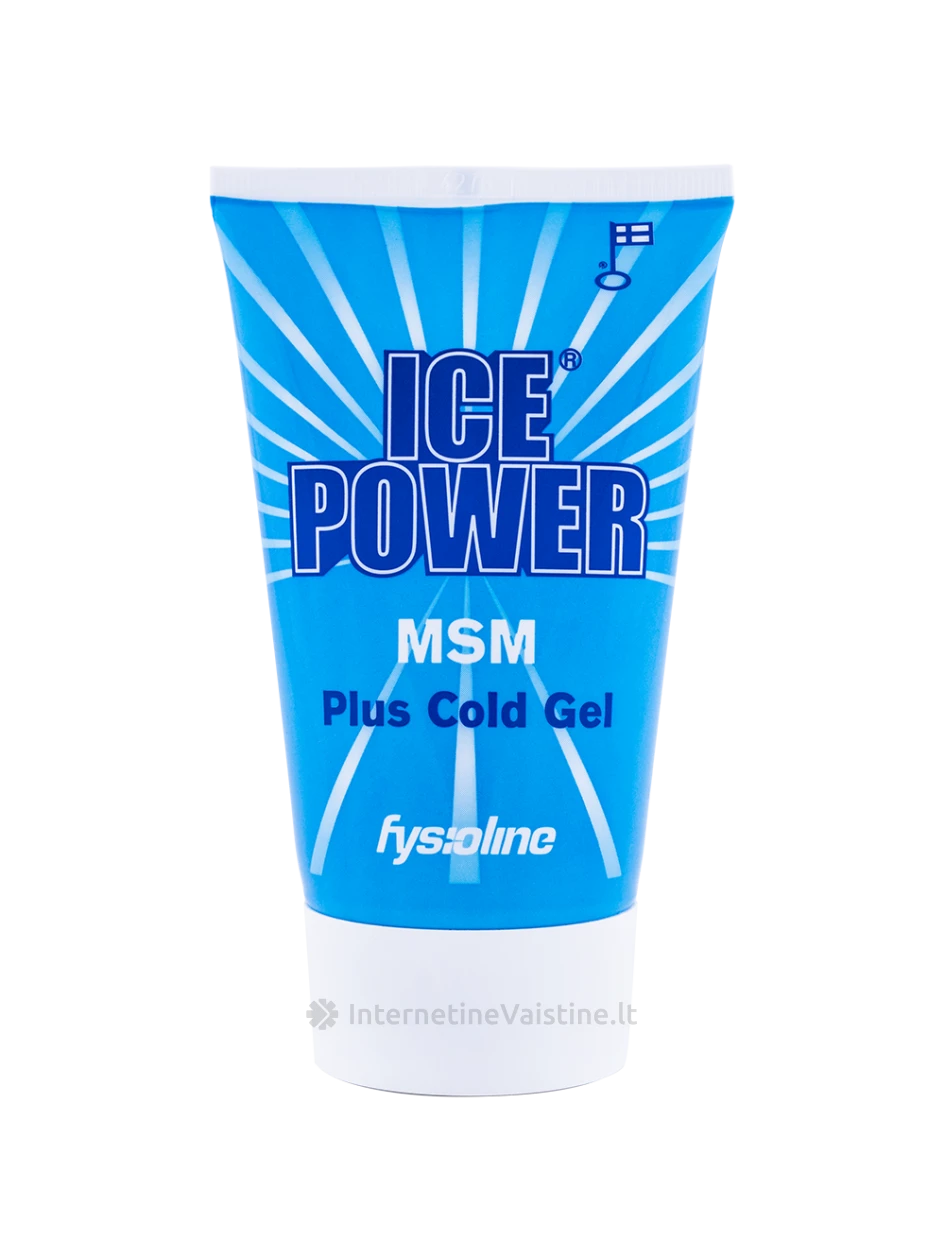 Ice Power PLUS MSM - šaldomasis gelis, 100ml | internetinevaistine.lt