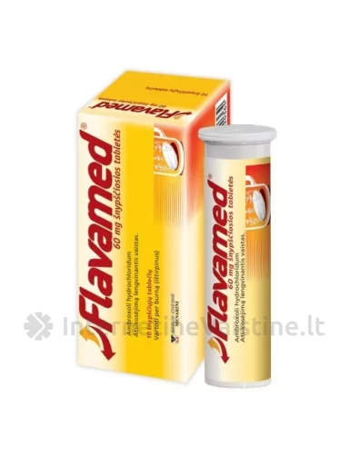 FLAVAMED 60 mg šnypščiosios tabletės N10 | internetinevaistine.lt