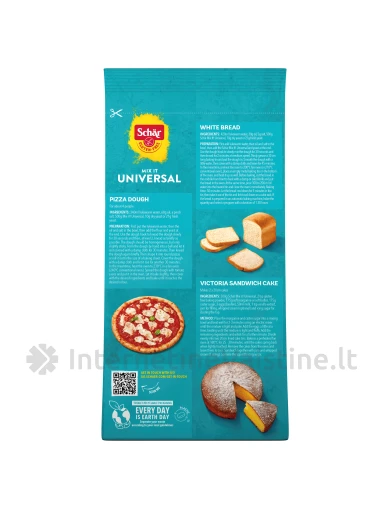 Schär MIX IT! NEW RECIPE - universalus miltų mišinys be glitimo, 1kg | internetinevaistine.lt