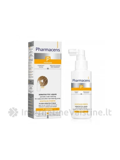 PHARMACERIS P,ICHTILIX-FORTE 125ml kerat.skystis maž.pleiskanoj., N1 | internetinevaistine.lt
