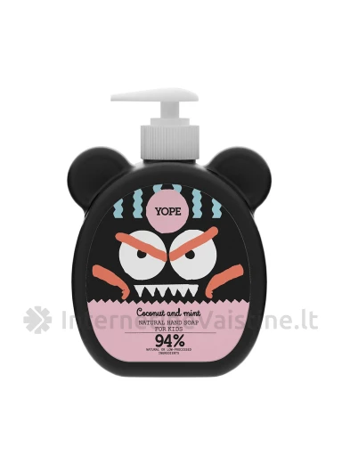 YOPE natūr. rankų muilas vaik. Kokosas/Mėta, 400 ml, Vnt | internetinevaistine.lt