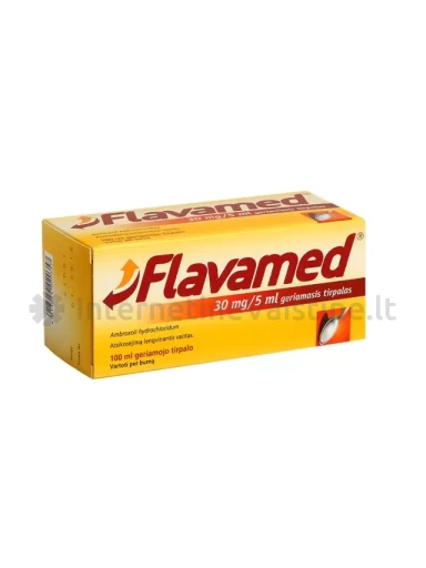 FLAVAMED 30 mg/5 ml geriamasis tirpalas 100 ml | internetinevaistine.lt