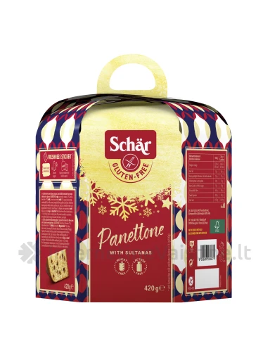 Schär PANETTONE – Kalėdinis pyragas be glitimo, 420 g | internetinevaistine.lt