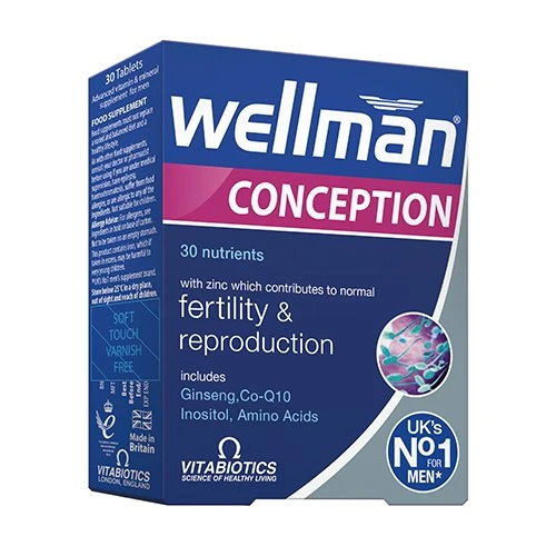 WELLMAN maisto papildas CONCEPTION, 30 tab.