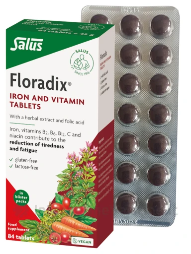 Floradix TABLETS – geležies tabletės, N84 | internetinevaistine.lt