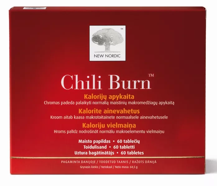 NEW NORDIC maisto papildas CHILI BURN, 60 tab.