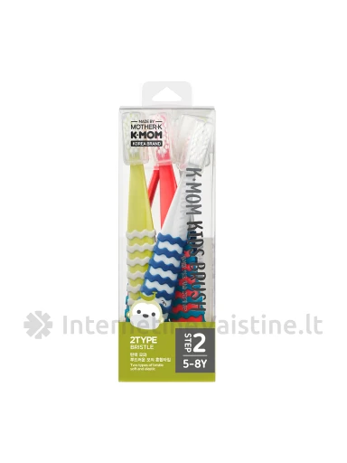 K-MOM dantų šepetėlių rinkinys vaikams (nuo 2-12m.), 6 vnt. | internetinevaistine.lt