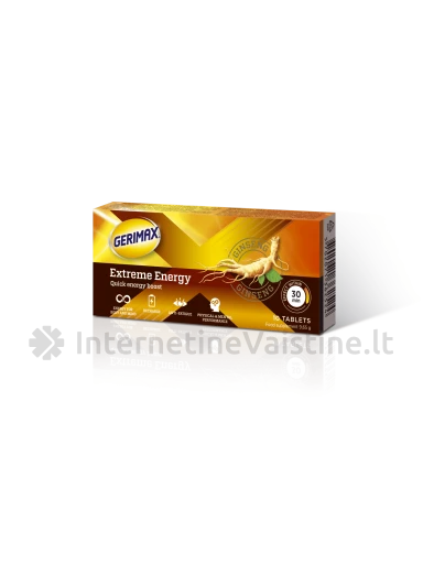 GERIMAX EXTREME ENERGY TAB. N10 | internetinevaistine.lt