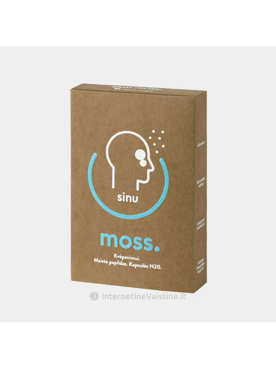 SINUMOSS 350MG KAPS. N20, 20 vnt. | internetinevaistine.lt