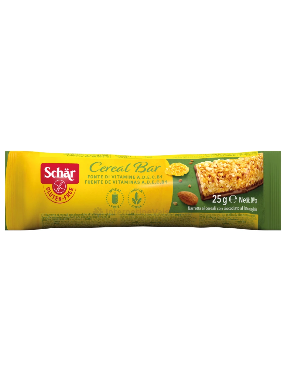 Schär CEREAL BAR - batonėlis be glitimo, 25g | internetinevaistine.lt