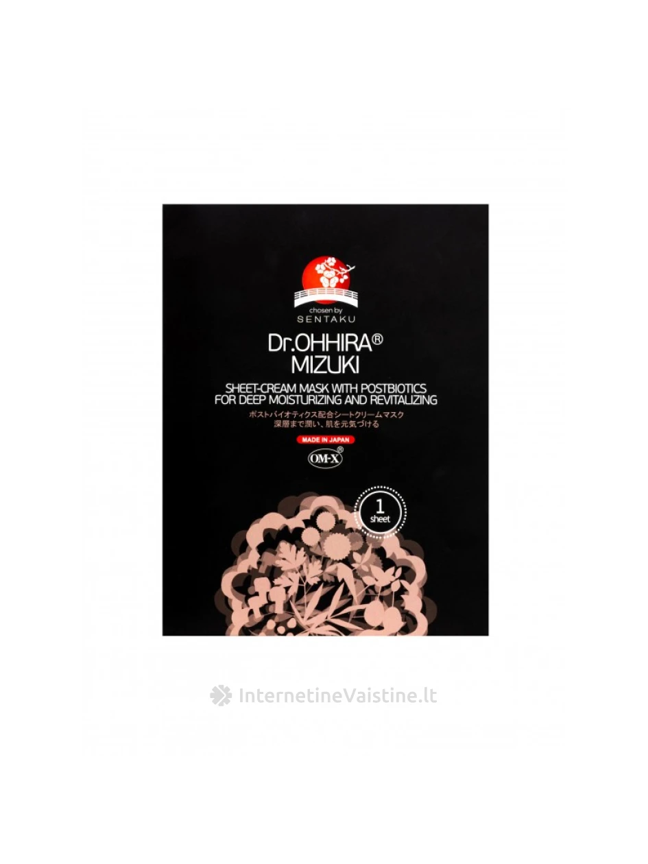 DR.OHHIRA MIZUKI lakštinė-kreminė veido kaukė N3 | internetinevaistine.lt