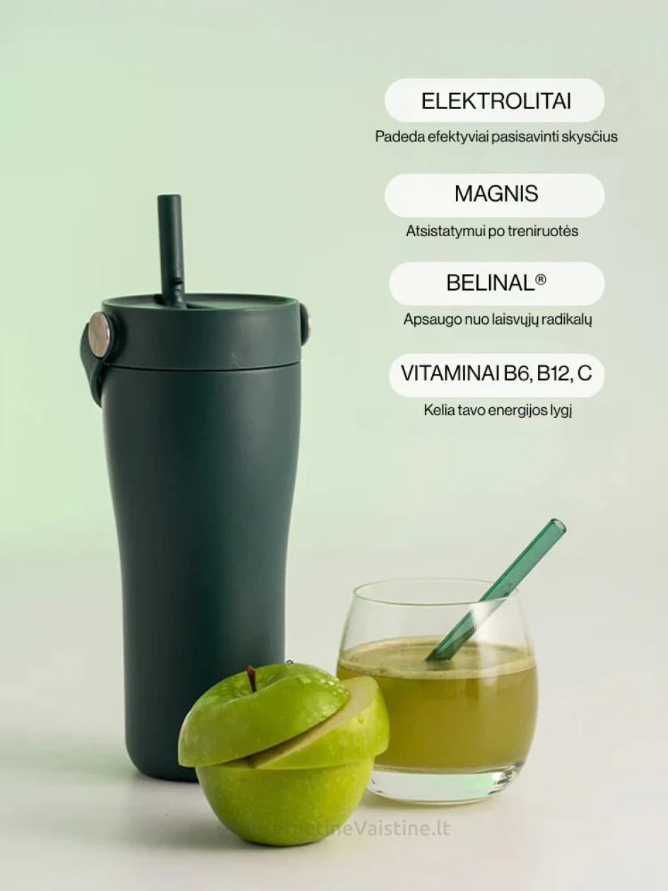 Elektrolitų gėrimas EQUA Rūgščiųjų obuolių, 20 paketėlių | internetinevaistine.lt