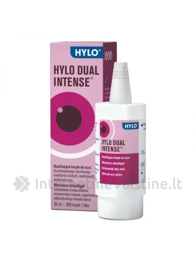 HYLO DUAL INTENSE drėkininamieji lašai akims, 10 ml, Vnt | internetinevaistine.lt