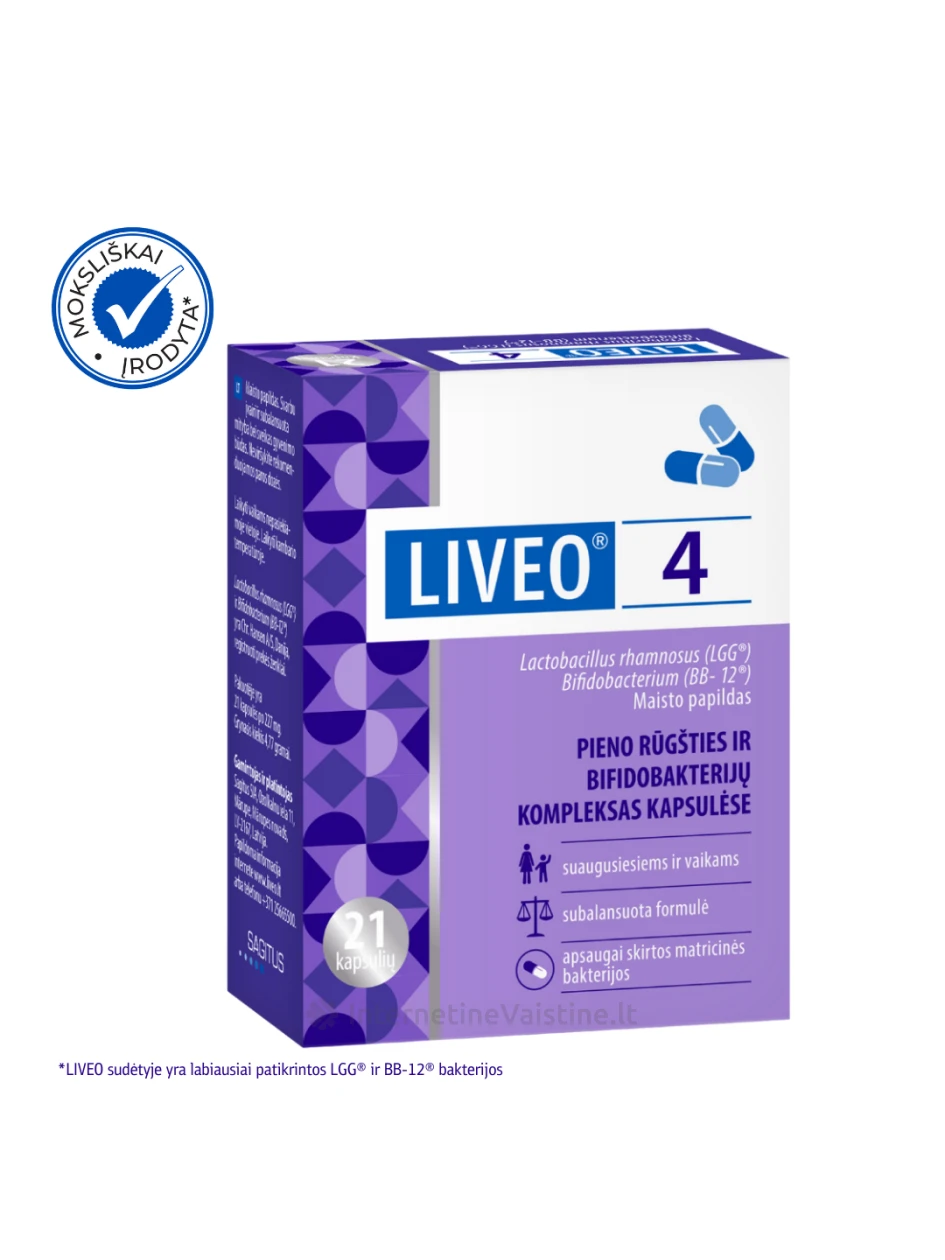 LIVEO® 4, 21 kapsulių, 21 kapsulių | internetinevaistine.lt