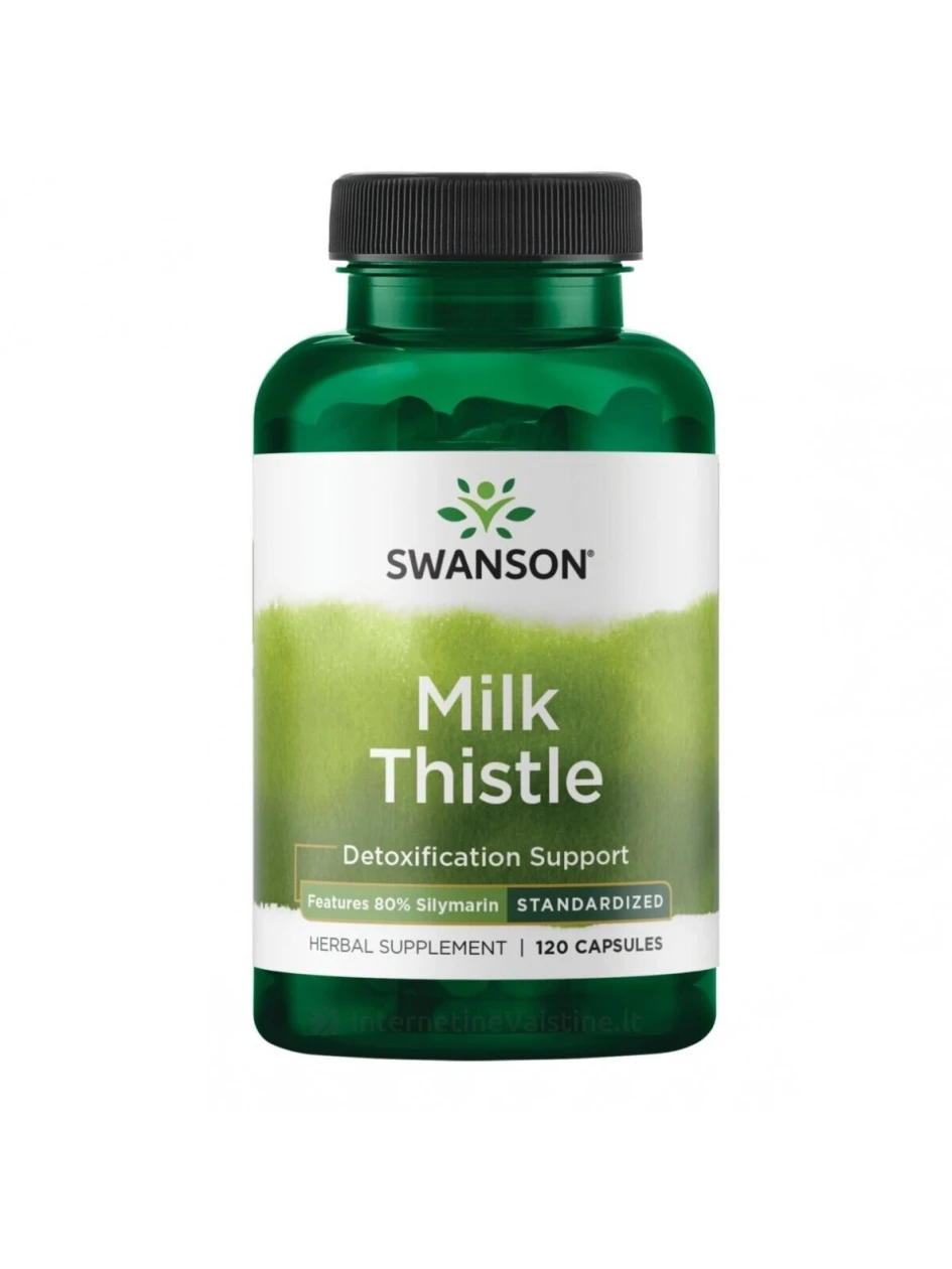 SWANSON TIKRASIS MARGAINIS (Milk Thistle) 250mg kaps. N120 | internetinevaistine.lt