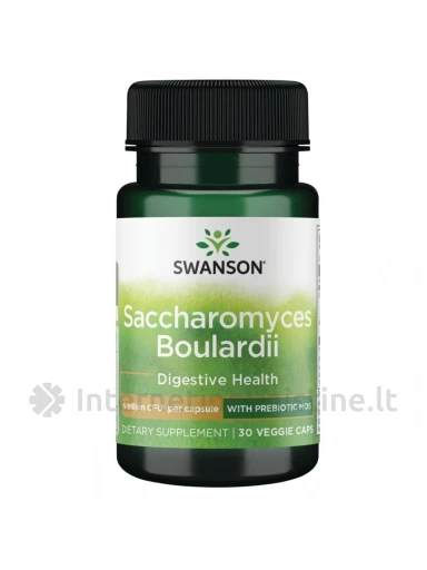 SWANSON BOULARDII su Prebiotiku vegan. kaps. N30 | internetinevaistine.lt